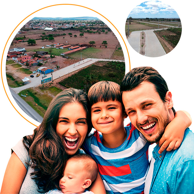 Família Feliz - Sonho Casa Própria Realizado